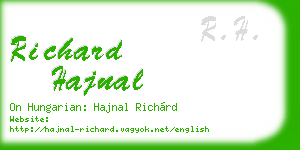 richard hajnal business card