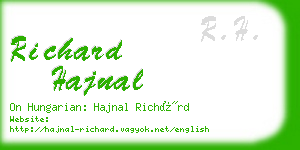 richard hajnal business card